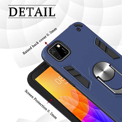 HAOTIAN Cover per Huawei Y5p Cover + 2 Vetro