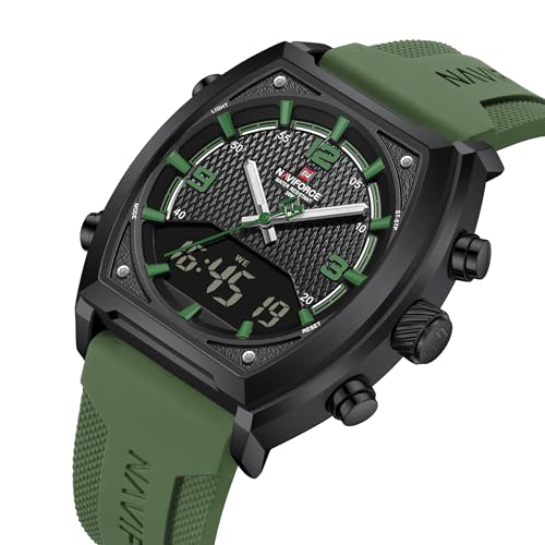 Image of NAVIFORCE NF9242 Dynamic Racing Style Multifunctional Analog-Digital Watch