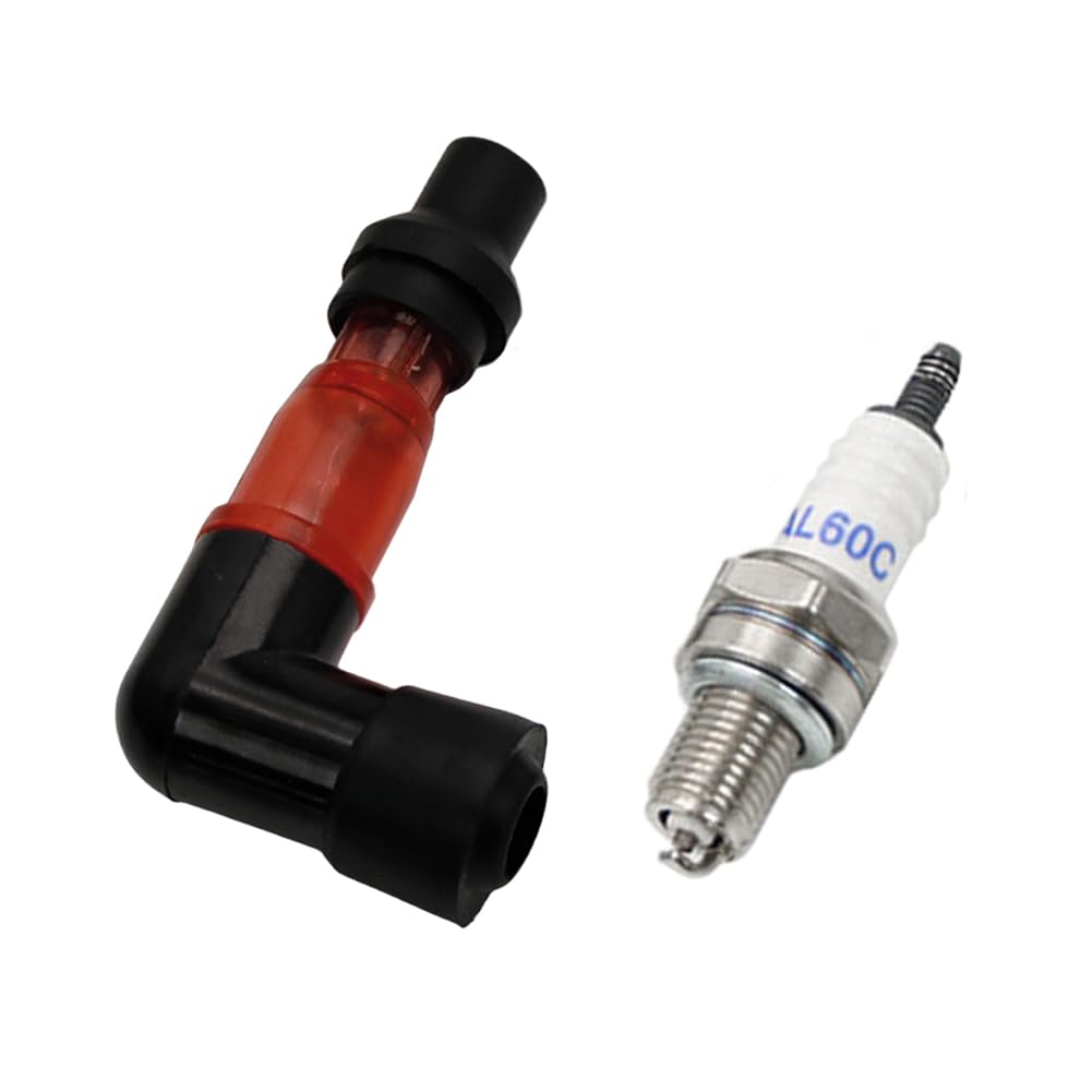 FLMLF 23CC~71CC Engine Visible Flashing Spark Plug+Ignition Coil Cap Red for 1/5 Hpi Rofun Km Rovan Baja LT FG GoPed Redcat Rc Car Parts