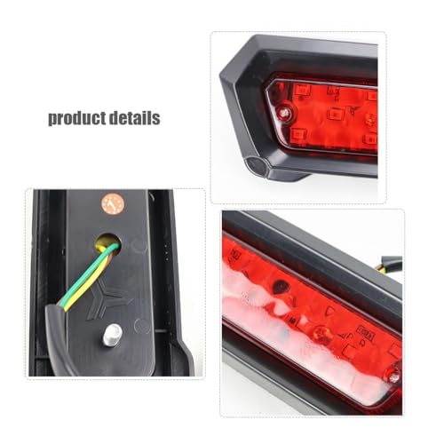 Feu arrière moto LED clignotant 12V pour signalisation Pit Dirt Bike - 3