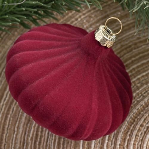 Boules en Velours de Noël d'Exception | Coffret de 27 Pièces Floquées Élégantes - 8