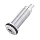 Gitarren Jack Stecker Buchse, 1/4-Zoll Gewinde Zylinder Ausgangsbuchse Stecker Buchse für E-Bass(Silber)