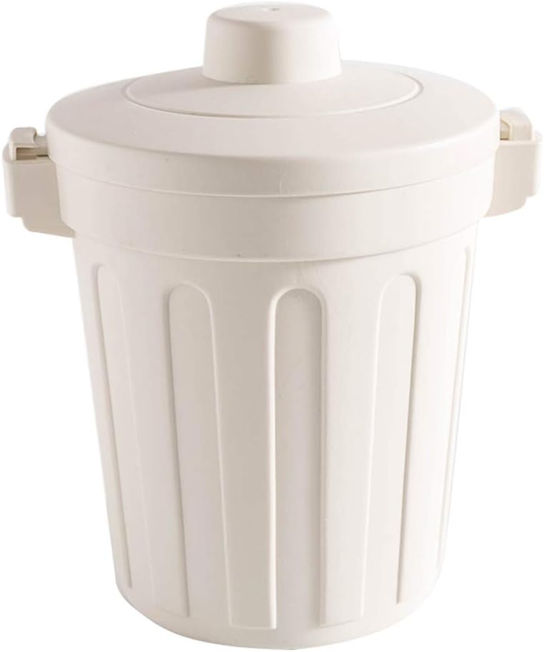 トーダー フタ付きゴミ箱 ミニゴミ箱 ふた付き 卓上ゴミ箱 かわいい ゴミ箱 小物入れ おしゃれ 収納ボックス化粧 寝室 洗面所 オフィス キッチン 車載 ごみ箱 多用途 便利グッズ ホワイト 安心の定価販売