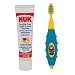 NUK Toddler Tooth and Gum Cleanser with 1.4 Ounce Toothpaste, Colors May Vary