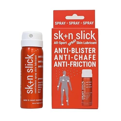SKIN SLICK - Spray Antirozaduras Muslos Impermeable, Antifriccion Muslos, Protección Mientras Está Activo, Perfecto para Triatlón Traje de Neopreno, Desarrollado por TRISLIDE - 52ml