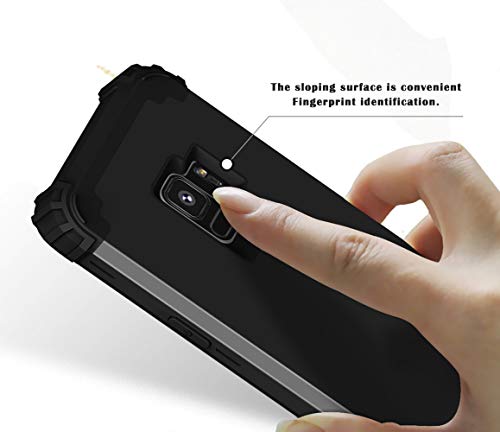 Coque Samsung S9 antichoc silicone robuste rigide protection noir - 6