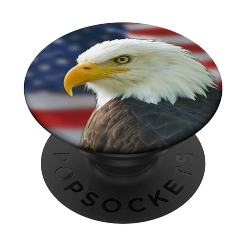 American Flag With Eagle USA Symbol patriotic style grip PopSockets Adhesive PopGrip