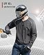 RIDEIRON Motorradjacke Herren Winddichte Leichte Gefütterte für alle Jahreszeiten Wasserdicht UPF40+ Sonnenschutz Kompakt Tragbar Geeignet zum Motorradf Klettern Schwarz XL