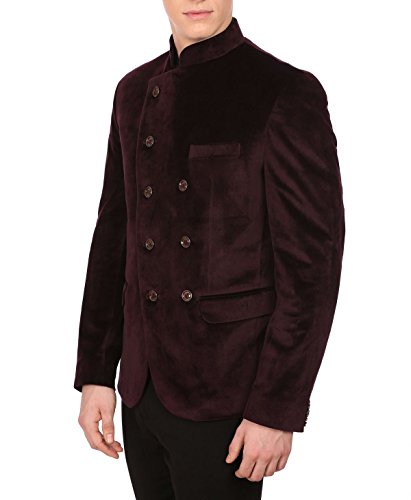 Image of WINTAGE Men's Velvet Grandad Collar Blazer