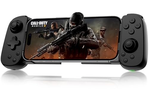 Joso Phone Controller for iPhone/Android/PC, D6 Wireless Game Controller for Switch/PS3/PS4 with Hall Joystick/Turbo/6-Axis Gyro/Dual Motor, iOS Android Controller Support Cloud Gaming/Remote Play