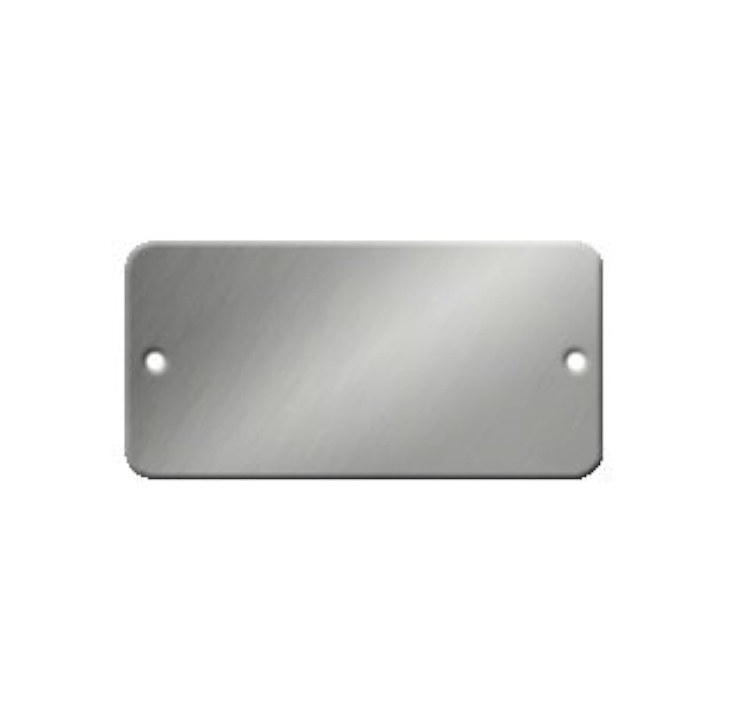 Stainless Steel Tags - 2 x 1 Rectangle - 316 Grade - .022 Thickness