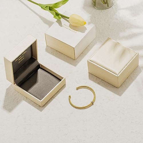 Gold Bracelet Bangle for Women Silver Mixible Cable Wire Cuff Twisted Chunky Polished Bracelet For Men Stainless Steel Vintage Adult Jewelry2