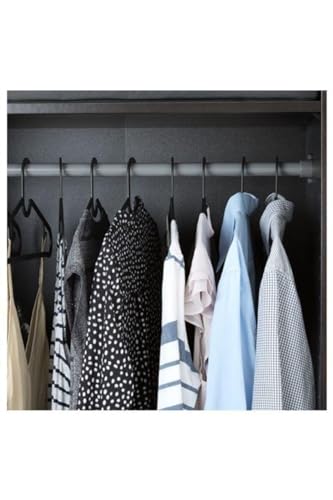 IKEA Spruttig leichte Kleiderbügel aus Kunststoff, 39 cm, Schwarz, 30 Stück