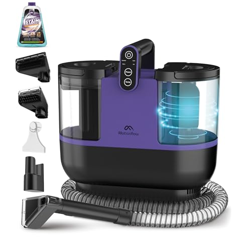 Motionflow Teppichreiniger Waschsauger mit Heizfunktion - 1200W Polsterreiniger Gerät für Teppiche, Polstermöbel, Autositze uvm. Nasssauger mit 4 Bürstenaufsätzen, Selbstreinigung, 15s Aufheiz-Zeit Motionflow Teppichreiniger Waschsauger mit Heizfunktion - 1200W Polsterreiniger Gerät für Teppiche, Polstermöbel, Autositze uvm. Nasssauger mit 4 Bürstenaufsätzen, Selbstreinigung, 15s Aufheiz-Zeit