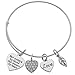 Best Friends Bracelets- Not Sisters By Blood But Sisters By Heart Bracelet- Friend Jewelry- Perfect Gift for Friends