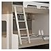 Drabinka Stołek Drabina Z Białego Metalu Dla Dzieci Pokój/apartamenty/akademik, Regulowana Drabina Dla Nastolatków Z Podwójnym Łóżkiem Piętrowym Z Okuciem (Size : 150cm/59inch)