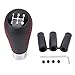 Price comparison product image Bingohobby Car Gear Knob Universal Leather Shift Knob Gear Shifter Stick Cover 5 Speed