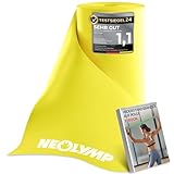 NEOLYMP Widerstandsbänder – Zuschneidbares Fitnessband auf Rolle (23 m) – 15 cm Breite – Elastische Resistance Band aus TPE für Physio, Reha, Pilates, Krafttraining & Home Workout