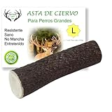 ARTISAN GIFT CO Asta de Ciervo para Perros, Masticables Naturales de Cuernos para Cachorros y Adultos. Talla L. Peso Unidad más de 150 gr