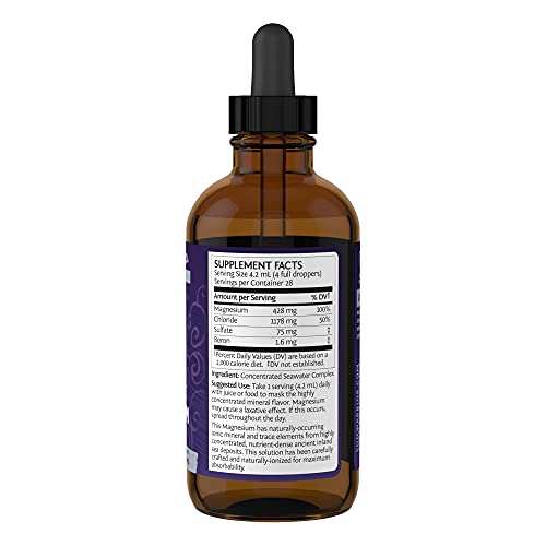 Sunwarrior Magnesium Natural Ionic Liquid Supplement Drink Additive Features Trace Minerals To Support Brain Heart & Muscle (4 Fl Oz) #TOP6