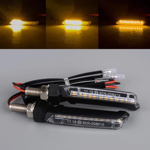 Clignotants moto LED puissants avec feu de circulation intégré - 2