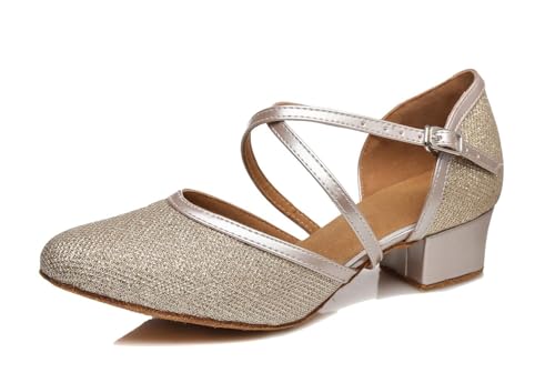 Chaussures de danse moderne à bout fermé pour femme anti douleur pied