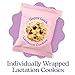 Happy Latch Lactation Cookies, Fresh Batch, Chocolate Chip Oatmeal, Made in USA, Natural Ingredients, No Preservatives, 16 Individually Wrapped Cookies, Soft and Chewy, Whole Rolled Oats, Brewers Yeast, Sunflower Lecithin, Flaxseed Meal, Improve Breast Milk Production, 16 oz.
