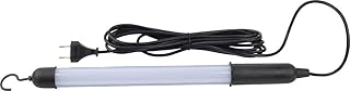 Brüder Mannesmann LED-Arbeitsleuchte, 8 W, 40 LEDs, 5 m Kabel, spritzwasser- und stoßfest, IP44, 3000 K warmweiß, Werkstattlampe für Garage, Keller, Baustelle, 1 Stück | M30643