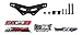 Carisma 15425 GT24B Graphite Rear Shock Tower Set Replacement Parts