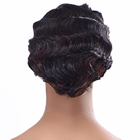 Diana Bohemian Wig Synthetic Lace Wig Short Pixie Cut Finger Wave Mommy Style - LPW AURORA (4)