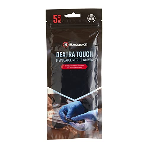 Blackrock Guantes desechables, paquete de 10, Guantes desechables de nitrilo, médicos, aptos para uso alimentario, sin látex, quirúrgicos, para tatuajes, no estériles, primeros auxilios, para pintar