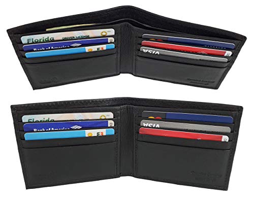 Corner Monogram Initial Engraved Personalized One Black Wallet Personalized Men's Bifold Leather Rfid Blocking Wallet For Groomsman Best Man Wedding Party Gift #TOP5