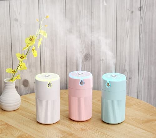 CLEMATIS Cool Leaf Mist Humidifiers Essential Oil Diffuser Aroma Air Humidifier with Led Night Light Colorful Change for Car, Office, Babies, Home, Room (Multicolor)