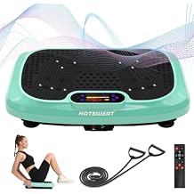 HOTSWEAT Vibration Plate Exercise Machine for Lymphatic Drainage, Power Plate Vibrating Platform, Shaker for Weight Loss, Exercise Board with 120 Levels for Home Gym