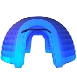 SAYOK Inflatable Igloo Dome Tent with Led Light | Portable Igloo Tent for Party Wedding Event Camping Outdoor (5m, 2 Doors)