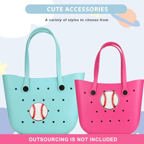 Image of Lckaey Rubber Beach Bag Accessories-PVC Rubber Totes organizer Sport Charms- for Purse Bogg Inserts