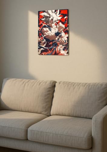 Image of NIJUKA Anime Printed A4 Size Metal sheet Poster For Home And Room Decoration | For Anime Art Fans Boys And Girls (True Form Of UI)