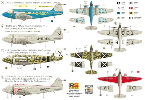 Rs models airspeed envoy 1/72 kit de haute pr&eacute;cision historique - 6