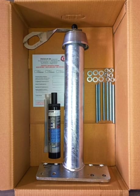 Punto girevole in acciaio inox a norma UNI 11578:2015 TIPO A UNI 11560:2022
