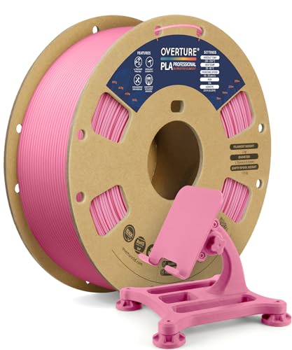 Image of OVERTURE PLA Plus (PLA+) Filament 1.75mm, Stronger & More Durable, Professional Toughness 3D Printer Filament 1kg (2.2lbs), High Precision + /- 0.02mm, Tangle-Free (Pink)