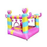 Castillo Hinchable Castillos hinchables para niños, trampolín pequeño Inflable de Verano para Interiores y Exteriores, tobogán de Agua Inflable Grande,...