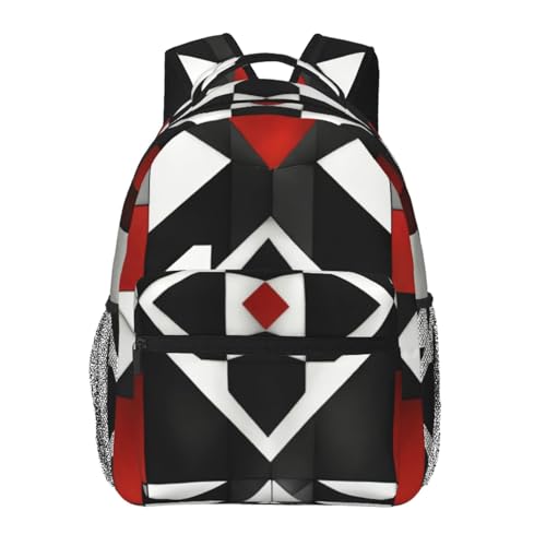 Sac de sport décontracté géométrique et sac à dos de randonnée pour voyage