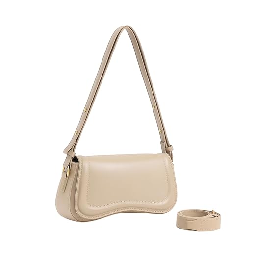 Bolsa Bag Transversal Baguete Feminina Alça Mão Tiracolo Couro Pu Moderna QUBCCUM