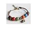 Rihan Adjustable Bohemian Handmade Ceramic Beads Leather Ceramic Bracelet(Elephant)