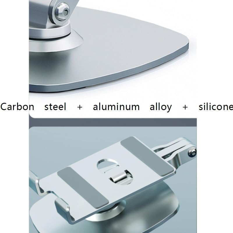 Carbon Steel Book Stand 360° Rotation Reading Rack Silicone Holder