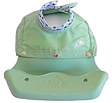 The Little Monkey Company Silicone Bibs for Babies and Toddlers - Wipes Clean in Seconds Waterproof...