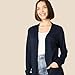 Amazon Essentials Women's Lightweight Longer Length Open-Front Long-Sleeve Cardigan Sweater (Available in Plus Size), Navy, X-Small