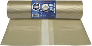 Worki na śmieci 840L - 10 sztuk - XXL, duże worki na odpady budowlane, premium - 130x170cm - 40µm - przezroczysty worek na śmieci - worki na odpady budowlane