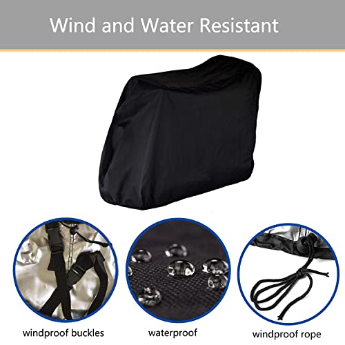 Sqodok Mobility Scooter Storage Cover, Waterproof 420D Oxford Fabric Scooter Weather Cover Protect From Dust Dirt Snow Rain Sun Rays, Scooter Accessories For Travel, 48 X 22 X 38 Inch #TOP3