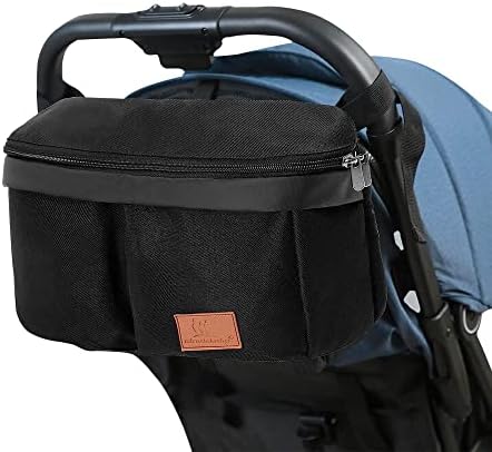 Borsa Per Passeggino Multifunzione - Grande Capacità Con Tracolla, Grigio - Foto 6